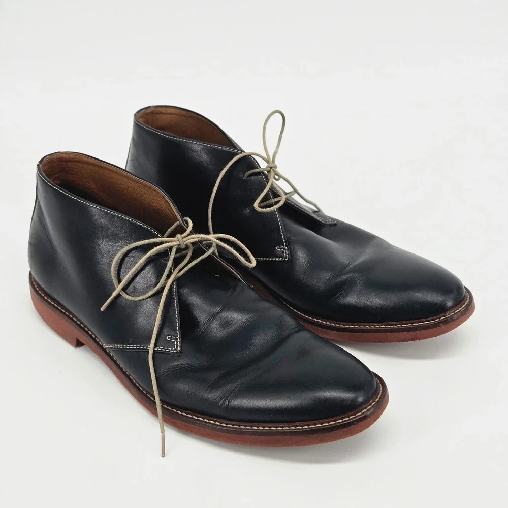 Gordon Rush Hartwell Black Leather Chukka Desert Dress Oxford Boots Men Size 11